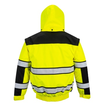Ultima sansa - geaca iarna galbena cu benzi reflectorizante LICHIDARE 4XL Portwest - Img 2