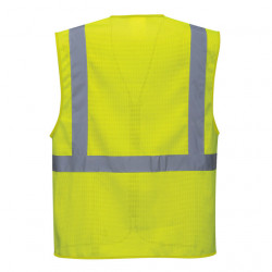 Vesta galben fluorescent de vara cu benzi reflectorizante Portwest - Img 2