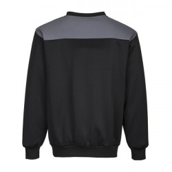 Bluza pulover calduros, confortabil, negru/gri - Img 2