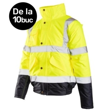 De la 10x buc Geaca reflectorizanta de iarna cu materiale de calitate pentru firme