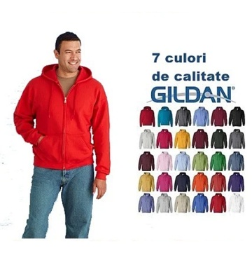 Hanorac barbati Colorissimo Gildan rosu + diverse culori
