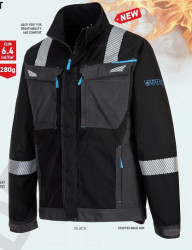 Jacheta de lucru FR rezistenta la caldura, cu benzi reflectorizante Portwest