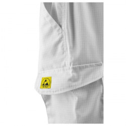 Pantaloni de lucru alb ESD Coverguard - Img 3