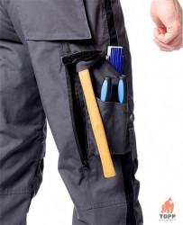 Pantaloni lucru tip Strauss Service gri - Img 6