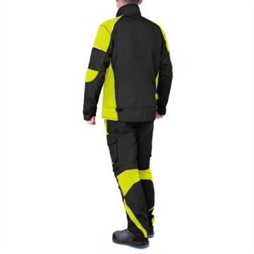 Pantaloni salopeta de lucru negru-galben Helicon - Img 3