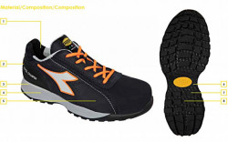 Pantofi de protectie DIADORA Glove MDS S3 Albastru/orange - Img 3
