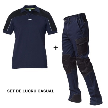 Set de lucru vara pantaloni de lucru cu tricou casual Siggi