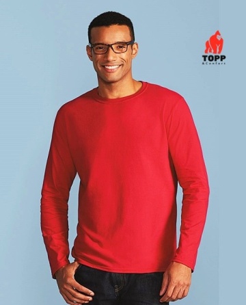 Tricou - bluza cu maneci lungi Gildan diverse culori de la 5 buc - Img 2