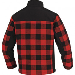 Camasa tip jacheta Kodiak model flanel Negru/rosu - Img 3