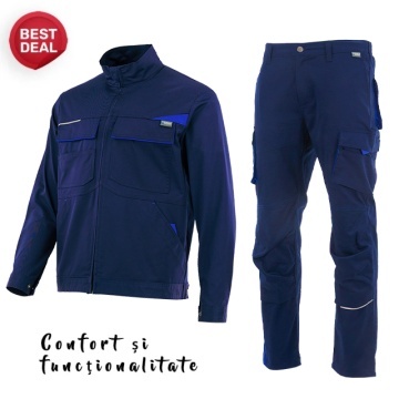 Costum de lucru mecanici, confort si functionalitate: Pantalon si Jacheta Flex Sara
