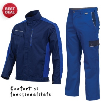 Costum de lucru, practic si functional: Pantalon si Jacheta Sara
