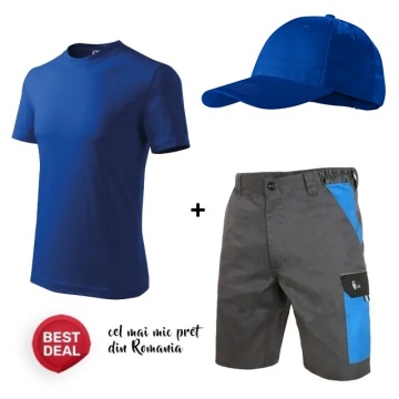 Costum de lucru Tricou, Sapca si Pantaloni scurti | Pachet Economic