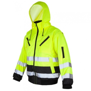 Geaca reflectorizanta de iarna cu maneci detasabile 2 in 1