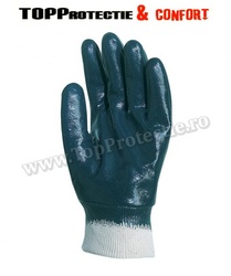 Manusi protectie din bumbac imersat in nitril albastru - Img 1