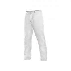 Pantaloni de lucru barbati 100% bumbac alb CXS