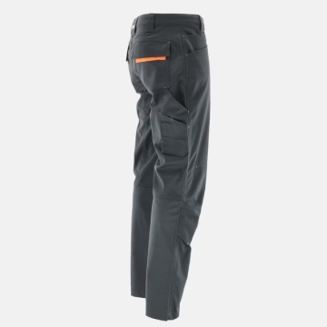 Pantaloni de lucru Flexibili cu design simplu | Gri-Portocaliu - Img 2
