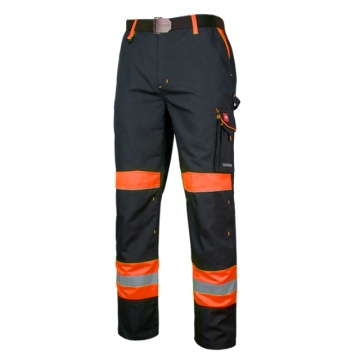 Pantaloni de lucru Reflectorizanti negru + portocaliu