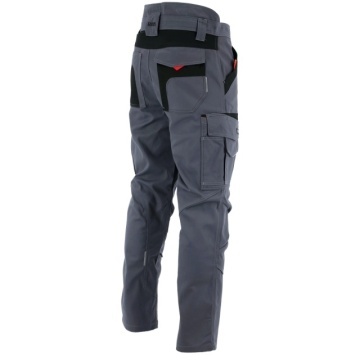 Pantaloni de lucru santier Sara | foarte rezistenti, negriu-gri - Img 2