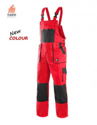 Salopeta de bumbac BiColor negru / gri CXS - Img 2