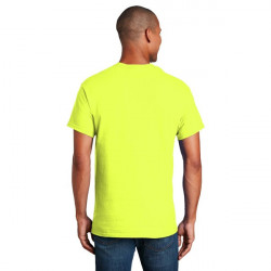 Tricou galben de lucru vizibilitate inalta Gildan - Img 3