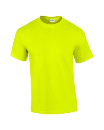 Tricou santier vizibilitate galben 200 gr Gildan - Img 2
