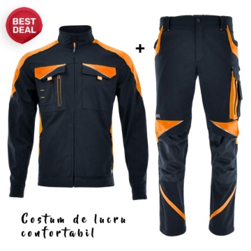 Costum de lucru confortabil: Pantalon si Jacheta Sara