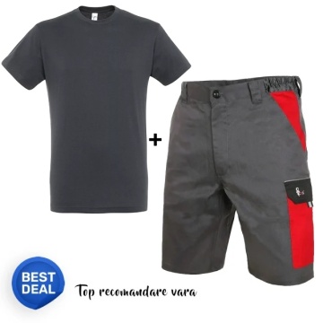 Costum de lucru vara: Tricou si Pantaloni scurti Oferta Vara Cxs