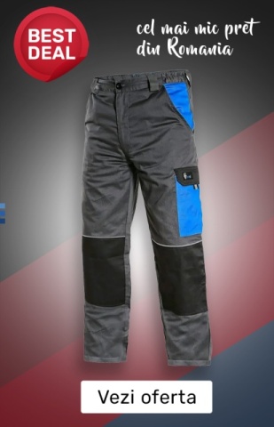 De la 10x Pantalon talie de lucru gri-albastru | Oferta Vara Cxs, Top firme - Img 3