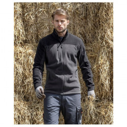 Hanorac fleece subtire de toamna pentru mecanici gri