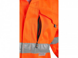 Jacheta de lucru tercot portocaliu cu benzi reflectorizante - Img 3