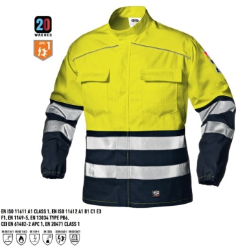 Jacheta reflectorizanta de protectie ignifuga, arc electric, antistatic si antichimic Sir Safety