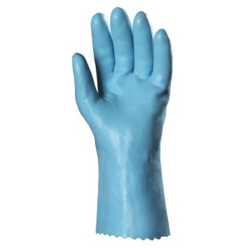 Manusi protectie material bumbac imersat în latex albastru
