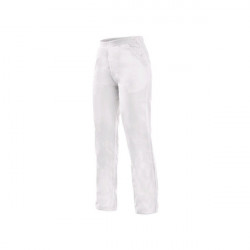 Pantaloni albi de dame 100% bumbac CXS