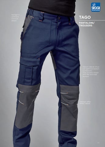 Pantaloni de lucru bumbac pentru perioade calduroase Siggi - Img 2