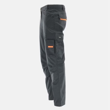 Pantaloni de lucru Flexibili cu design simplu | Gri-Portocaliu - Img 3