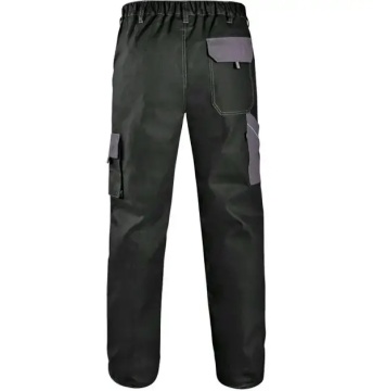 Pantaloni salopeta lucru Bicolor mecanci auto negru-gri - Img 3