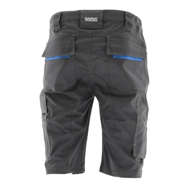 Pantaloni scurti de lucru Flexibili | Gri-Albastru Sara - Img 2