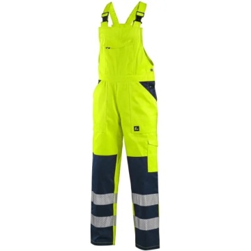 Salopeta de lucru reflectorizanta rezistenta portocalie CXS