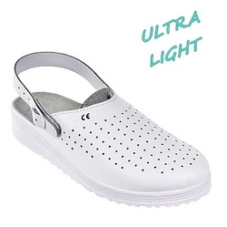 Sandale tip saboti medicali fara protectie ultra usoare din piele Coverguard