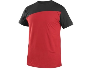 Tricou bumbac 100% rosu-negru CXS