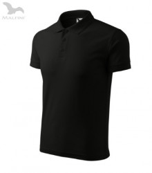 Tricou polo barbati negru de calitate Malfini