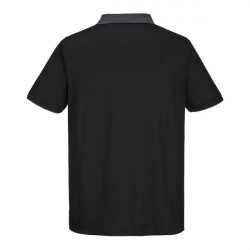 Tricou polo confortabil si respirabil negru/gri Portwest - Img 2