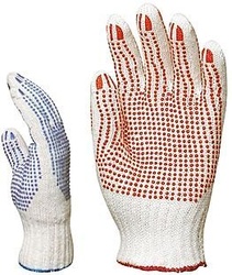 12x Manusi protectie bumbac picou PVC, 4350