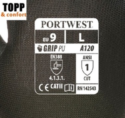 12x Oferta Ultimele perechi manusi mecanici Portwest marimea 7 Portwest - Img 3