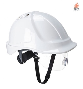 Casca Protectie alba cu ochelari Portwest - Img 3