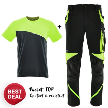 Costum de lucru confortabil: Pantalon si Tricou Neo Sara