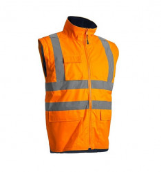 Geaca reflectorizanta fluorescenta 4 in 1 Orange 300D Oxford Coverguard - Img 4