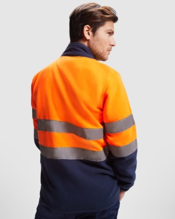 Jacheta de lucru fleece reflectorizant de toamna Orange - Img 5