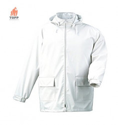 Jacheta impermeabila alba industria alimentara Coverguard