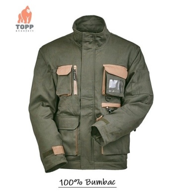 Lichidare XL: Jacheta de lucru 100% bumbac, verde vanatoresc Sniper Coverguard